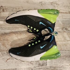 Nike Air Max 270 Sneakers Black Aquamarine Green Strike Men’s Shoes